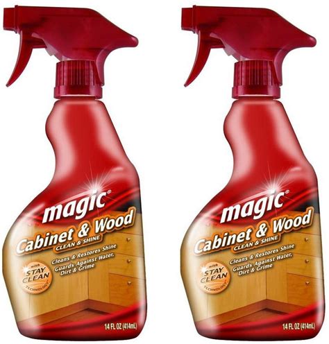Make Your Wood Cabinets Sparkle with Magic Cabinet Cleaner and Polish
